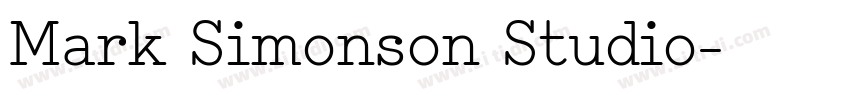 Mark Simonson Studio字体转换